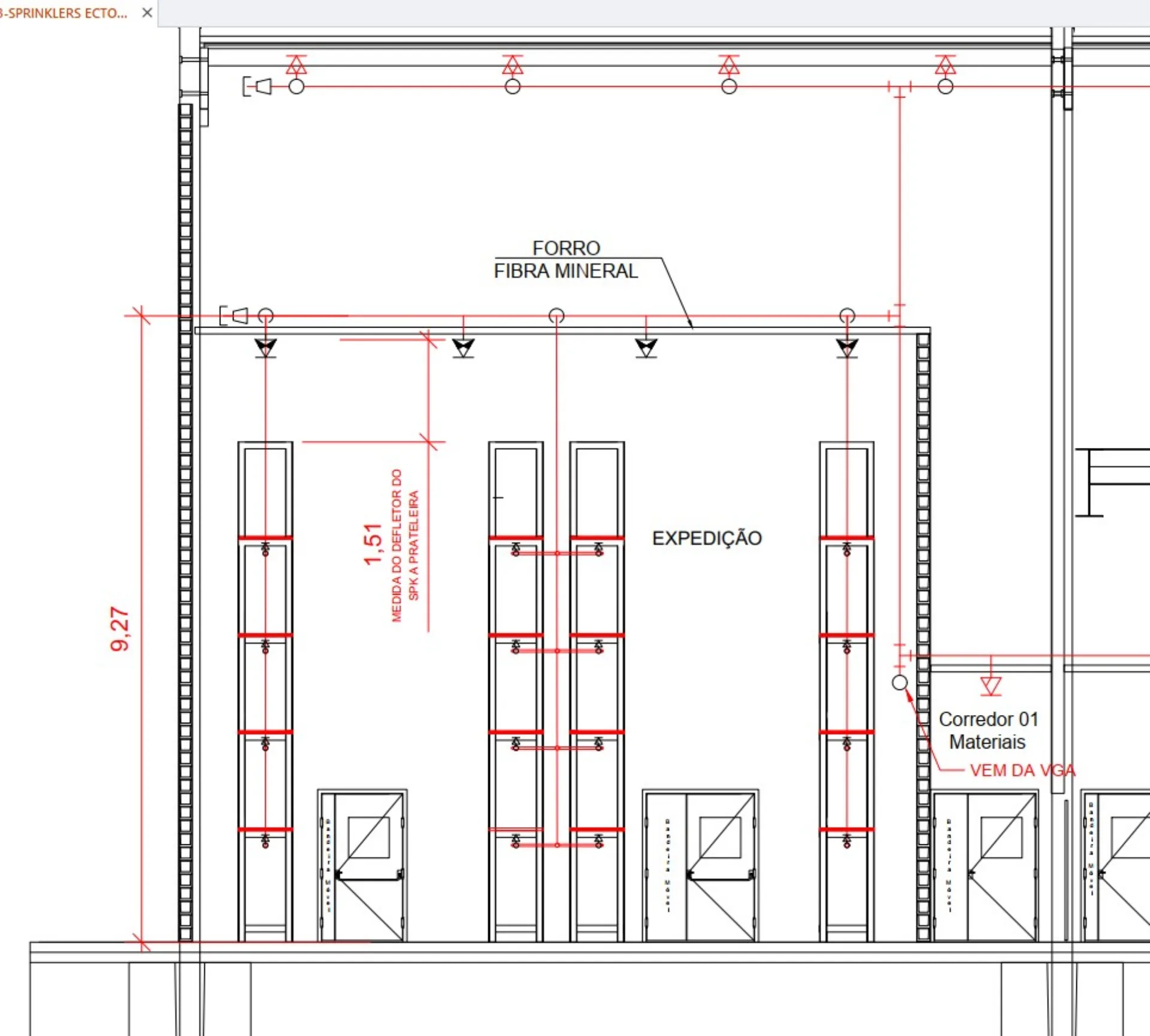 Projeto de sprinklers para indústrias e centros logísticos